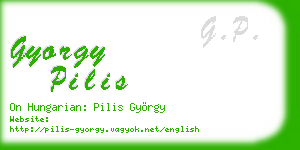 gyorgy pilis business card