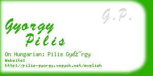 gyorgy pilis business card